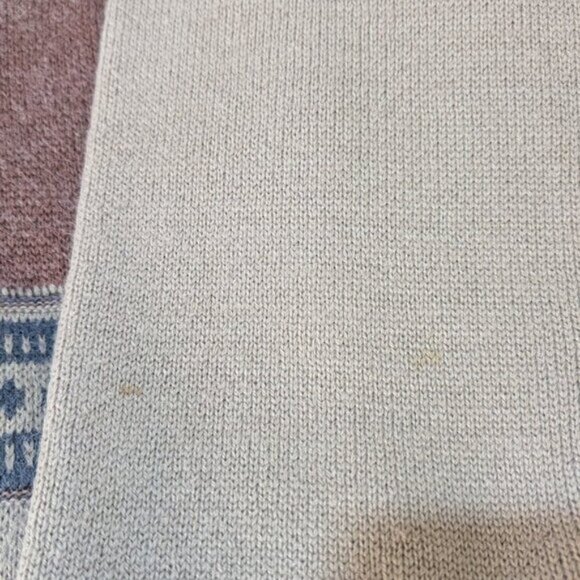 Vintage Gelifan V Neck Geometric Pattern Sweater Men Size XL - Picture 6 of 9